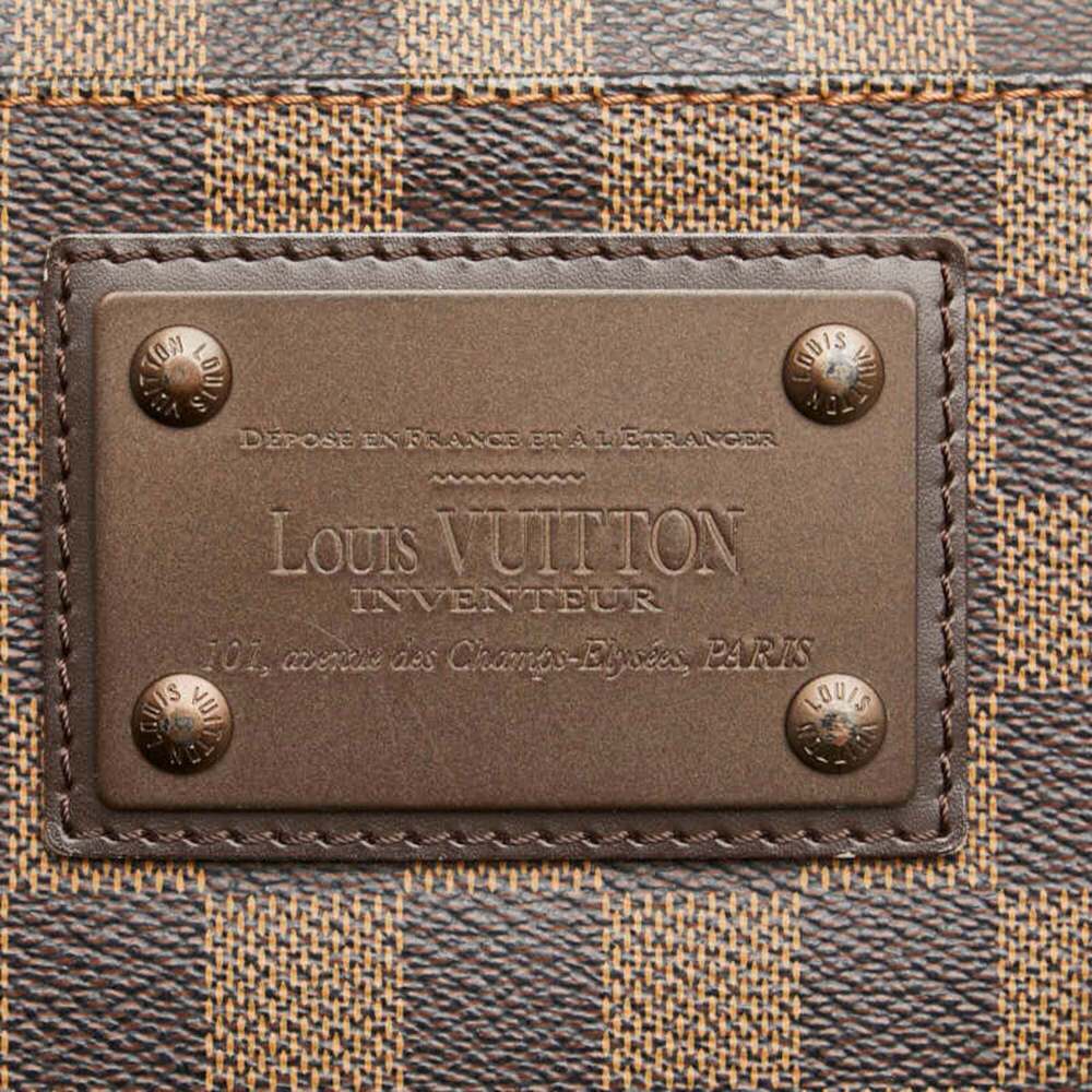 LOUIS VUITTON Authentic Brown Damier Leather Pochette Shoulder Bag - Picture 5 of 8